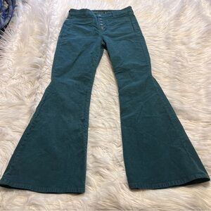 American Eagle Outfitters Teal Wide Leg Pants